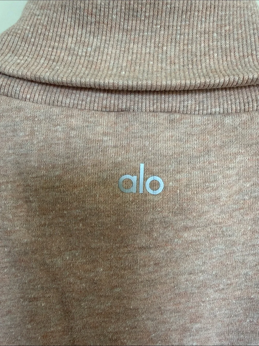 ALO Yoga Blush Pink Cowl Neck Sweater